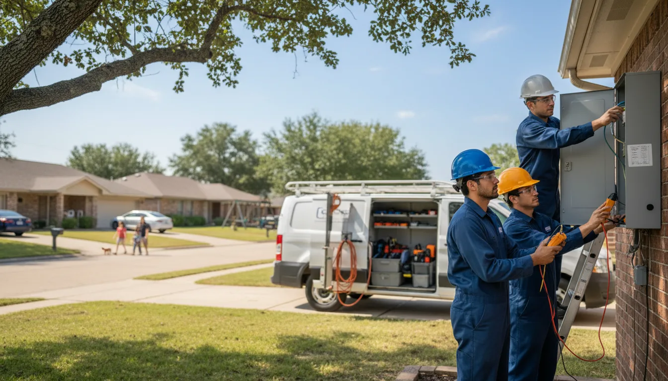 Certified electrician providing emergency electrical services in Gretna, NE